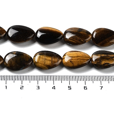 Natural Teardrop Tiger Eye Beads Strands G-L242-26-1