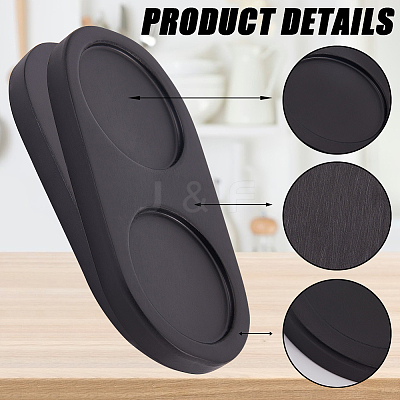 2Pcs Wood Pepper Grinder Holder DJEW-GF0001-65-1
