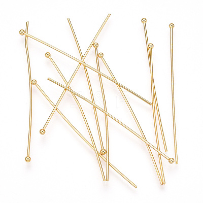 Brass Ball Head Pins KK-G331-10-0.8x50-1