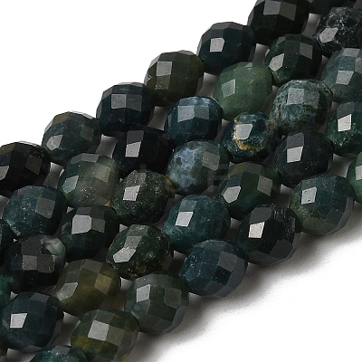 Natural Moss Agate Beads Strands G-K376-F16-01-1