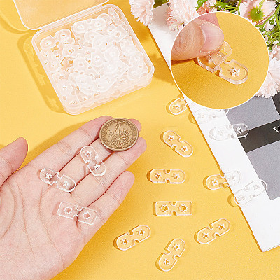 60Pcs 3 Shapes Acrylic Knitted Hat Making Fastener Tool FIND-GA0004-04-1