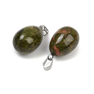 Natural Unakite Pendants G-U018-01P-D-1