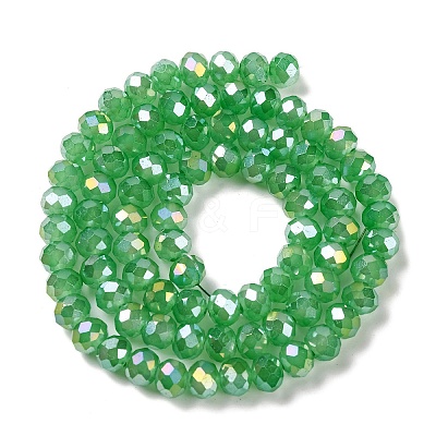Baking Electroplate Glass Beads Strands DGLA-A039-J6MM-B03-1