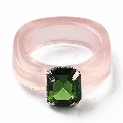 Resin Finger Rings RJEW-Z007-03C-1