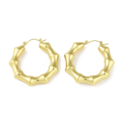 Ion Plating(IP) 304 Stainless Steel Hoop Earrings STAS-I304-02G-1