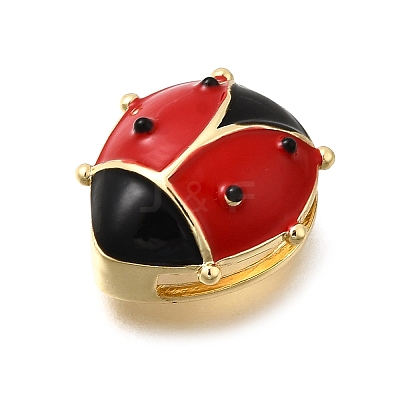 Brass Enamel Watch Band Charms KK-Z125-16B-G-1