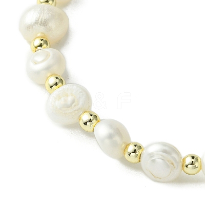 Natural Pearl Beaded Stretch Bracelets BJEW-JB10134-1