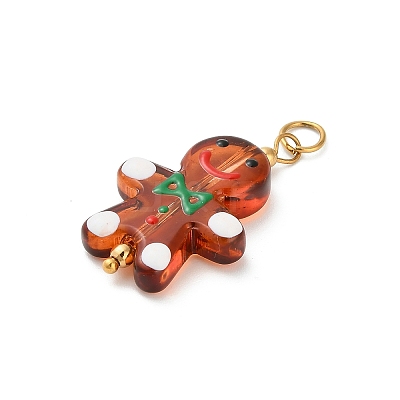Christmas Handmade Lampwork Pendants LS-STAS-C147-03D-1