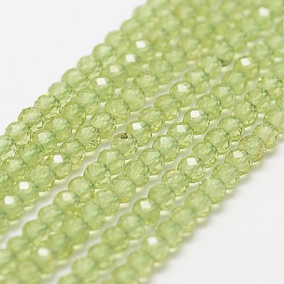 Natural Peridot Bead Strands X-G-P271-3mm-12-1