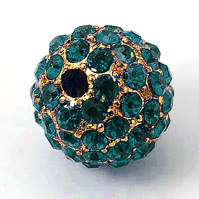Alloy Rhinestone Beads RB-A034-10mm-A06G-1