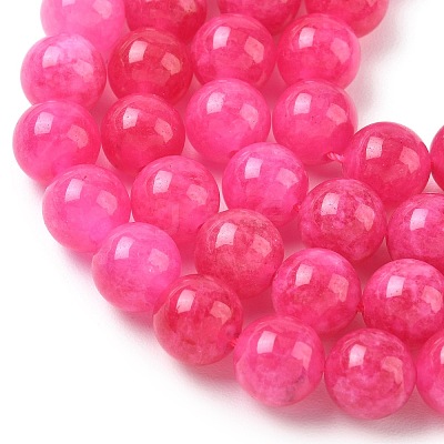 Dyed Natural Malaysia Jade Beads Strands G-G021-02C-24-1