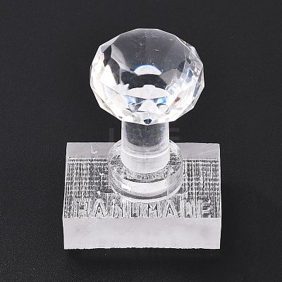 Clear Acrylic Soap Stamps with Big Handles DIY-XCP0003-88B-1