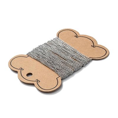 Tarnish Resistant 304 Stainless Steel Cable Chains CHS-K002-32-1