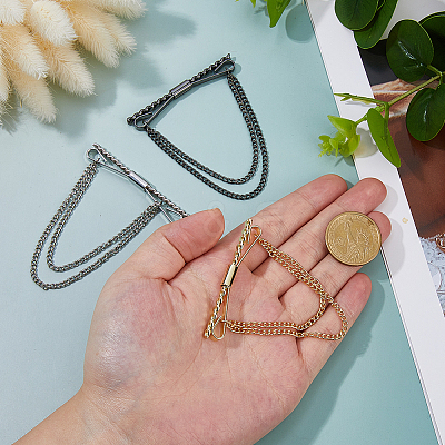 3Pcs 3 Colors Brass Tie Clips AJEW-FH0006-91-1