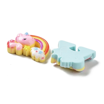Unicorn Rainbow Cloud Opaque Resin Decoden Cabochons CRES-A057-03-1