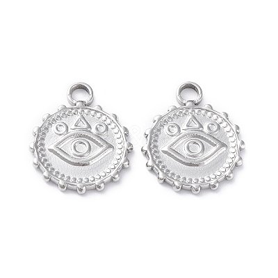 Tarnish Resistant 304 Stainless Steel Pendant Cabochon Settings STAS-P324-36P-1