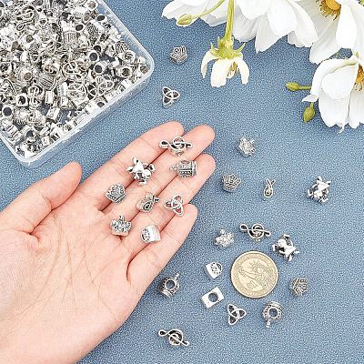 Tibetan Style Alloy European Beads TIBEB-FH0001-19AS-LF-1