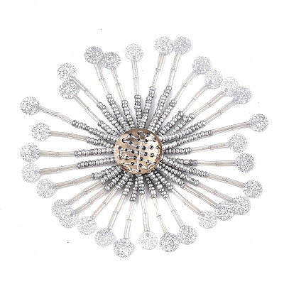 Glass Seed Beads Cabochons FIND-T044-04D-1