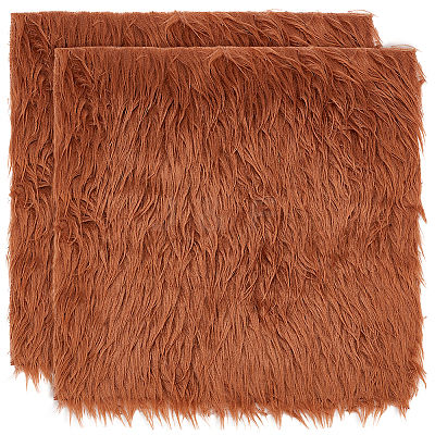 Faux Rabbit Fur Polyester Fabric DIY-WH0504-258F-1