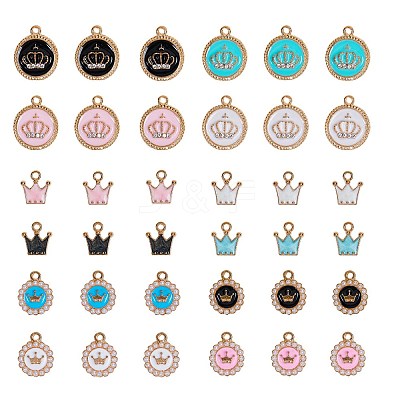 Alloy Enamel Pendant Sets ENAM-SZ0001-34-1