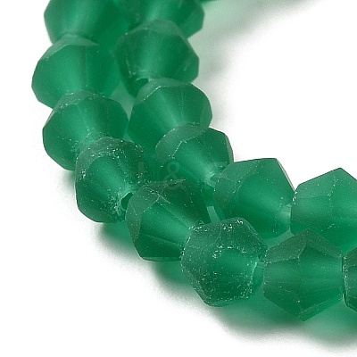 Imitate Austrian Crystal Frosted Glass Beads Strands EGLA-A039-T4mm-MD10-1