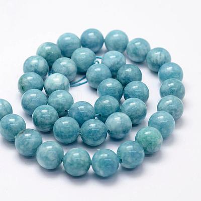 Natural White Jade Imitation Amazonite Beads Strands G-F364-16-8mm-1