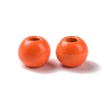 Spray Painted Alloy Beads PALLOY-K001-06-1