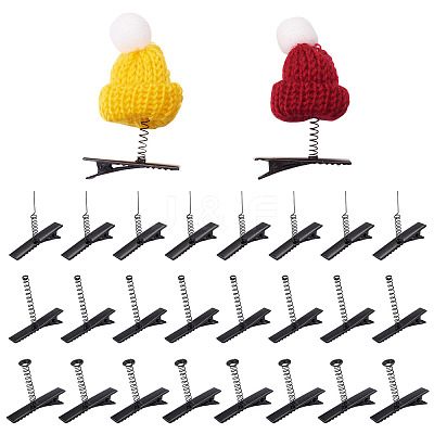 30Pcs 3 Styles Iron Alligator Hair Clips Findings PHAR-TA0001-10-1