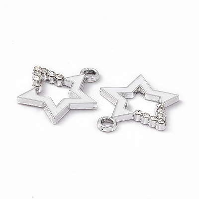 Alloy Rhinestone Pendants PALLOY-P287-09-1
