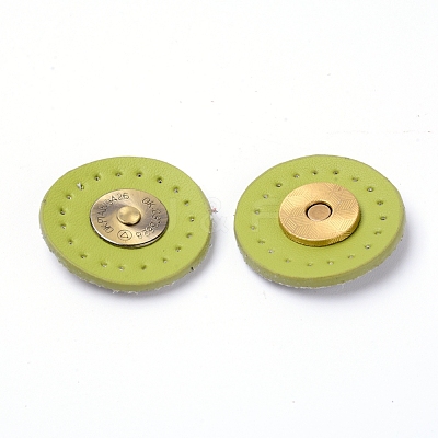 Magnetic Iron with PU Leather SNAP-WH0001-014J-1