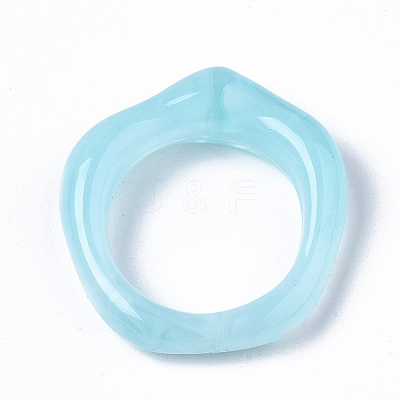 Transparent Resin Finger Rings LS-RJEW-T013-001-F04-1