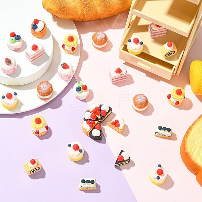 44Pcs 11 Styles Cake Miniature Ornaments DJEW-CJ0001-29-1