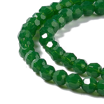 Faceted(32 Facets) Glass Beads Strands EGLA-J042-36A-09-1
