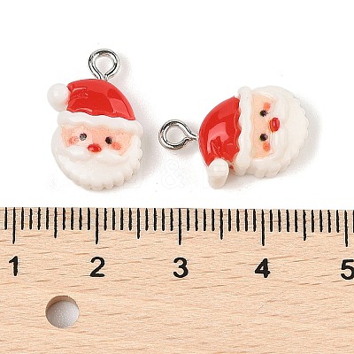 Christmas Theme Opaque Resin Pendants RESI-S08-01I-1