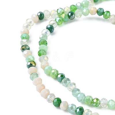 Electroplate Glass Beads Strands EGLA-yw0002-C02-1