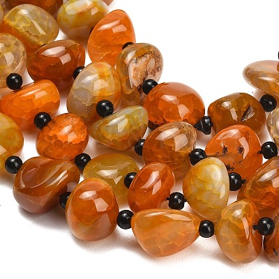 Natural Dragon Veins Agate Beads Strands GG-L001-I01-01A-1