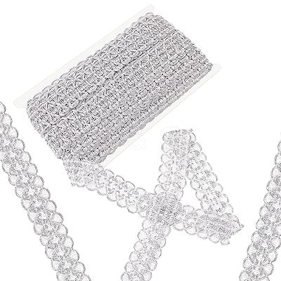 Ethnic Style Embroidery Polyester Lace Trims OCOR-WH0070-20B-1