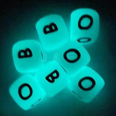 Cube Luminous Silicone Beads FIND-SZC0013-142-1