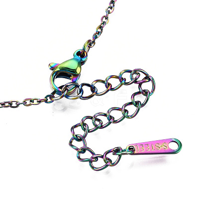 201 Stainless Steel Pendants Necklaces NJEW-S105-JN641-1