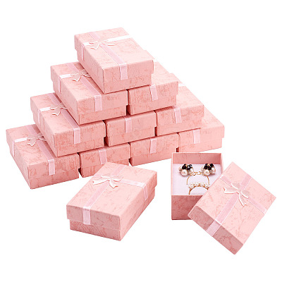 Marble Printed Cardboard Jewelry Set Storage Boxes CON-TAC0020-02A-1