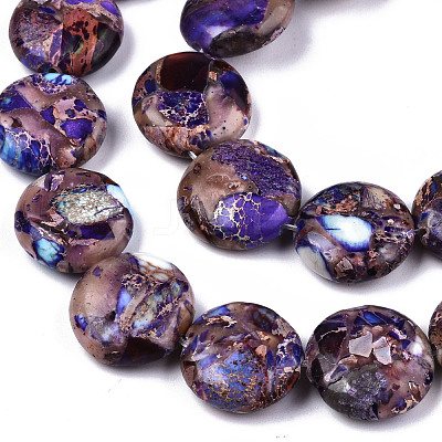 Natural Imperial Jasper Beads Strands G-S355-87D-03-1