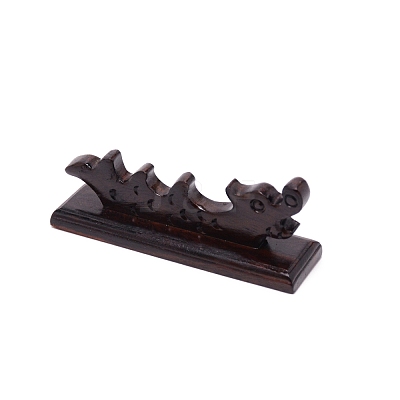 Fish Wood Brush Holder AJEW-WH0029-03-1