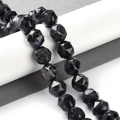 Natural Larvikite Beads Strands G-NH0021-A04-02-1