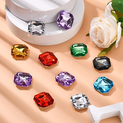 Imitation Taiwan Acrylic Rhinestone Cabochons GACR-A013-23x23mm-M-1