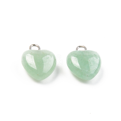 Natural Green Aventurine Charms G-T132-005B-1