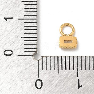 Ion Plating(IP) 304 Stainless Steel with Rhinestone Charms STAS-G351-11G-02-1