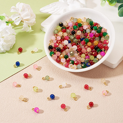 Glass Round Pendants PALLOY-TADJ00001-01-1