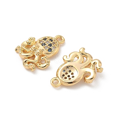 Brass Micro Pave Cubic Zirconia Charms X1-KK-C099-01I-G-1