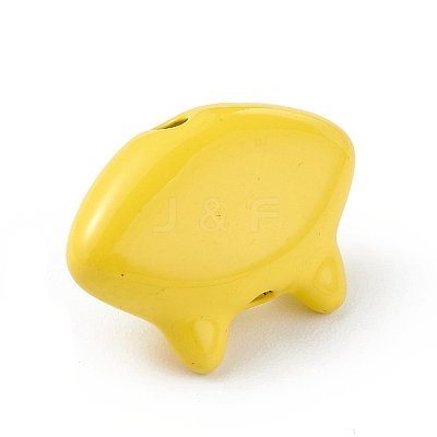 Spray Painted Alloy Beads PALLOY-K001-18F-1