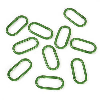 10Pcs Alloy Spring Gate Rings FIND-TA0009-25B-1